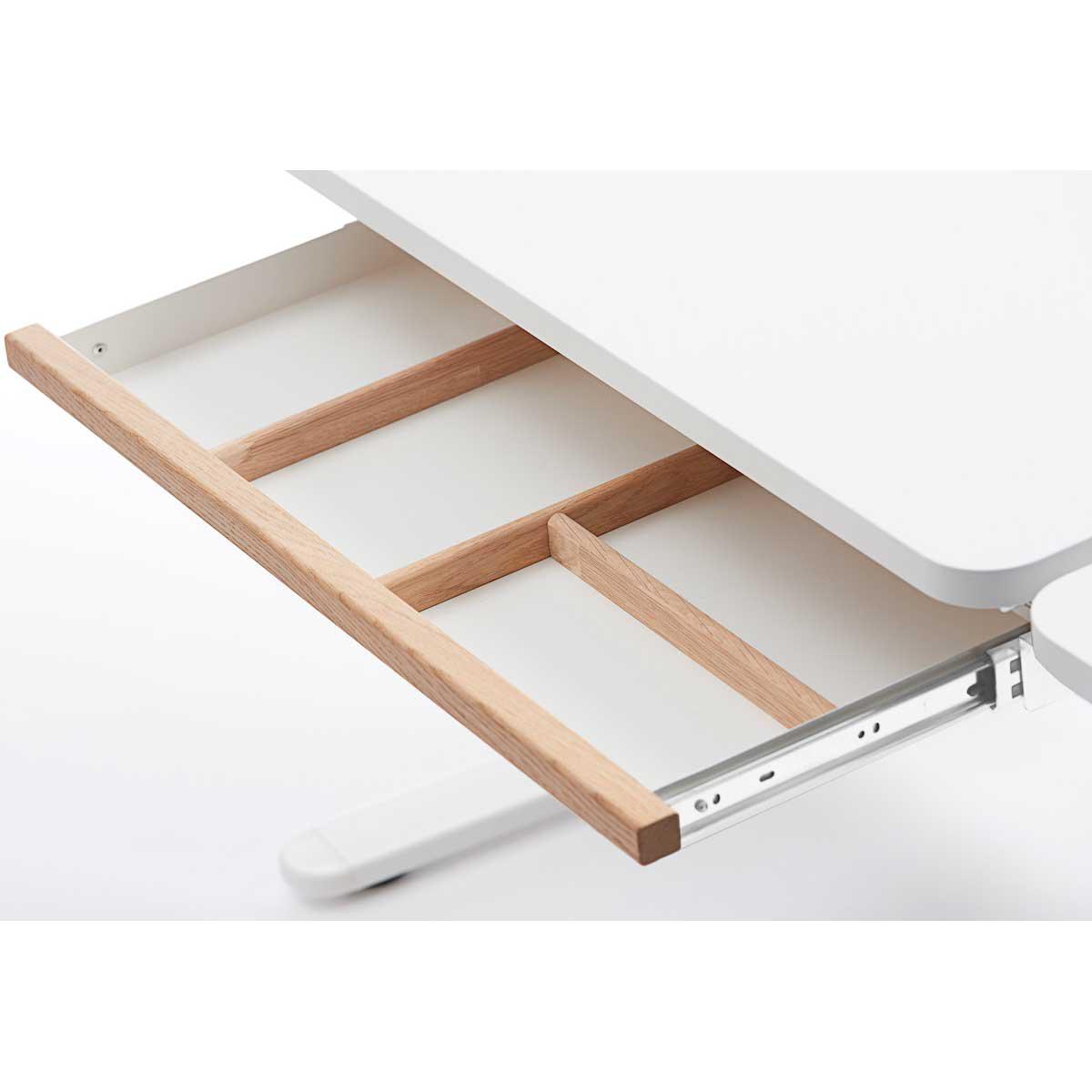 Tiroir rangement bureau MOBY Flexa blanc-clear lacquer