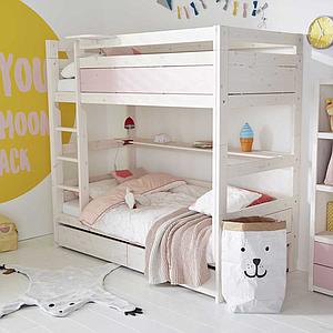 Tiroir rangement lit 90x99cm Lifetime blanc
