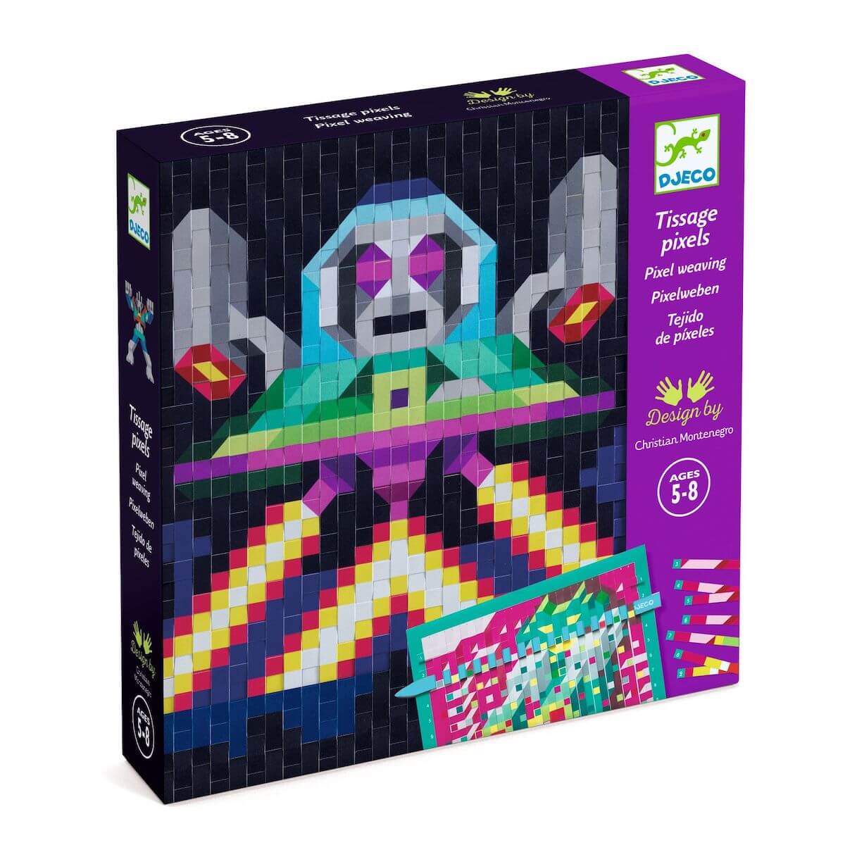 Tissage pixels Invaders Djeco