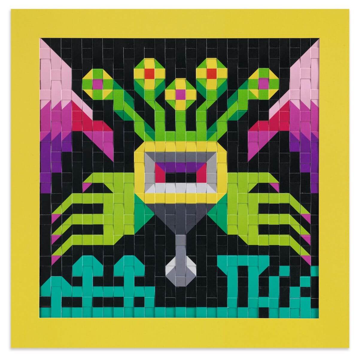 Tissage pixels Invaders Djeco
