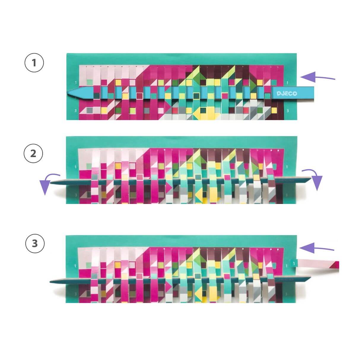 Tissage pixels Invaders Djeco