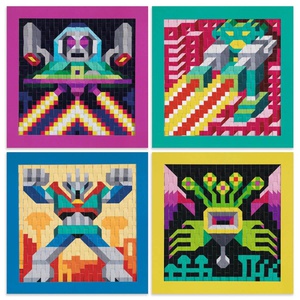 Tissage pixels Invaders Djeco