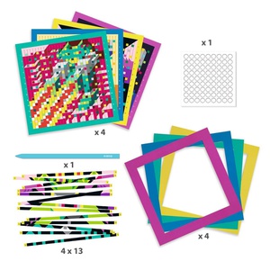 Tissage pixels Invaders Djeco