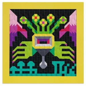 Tissage pixels Invaders Djeco