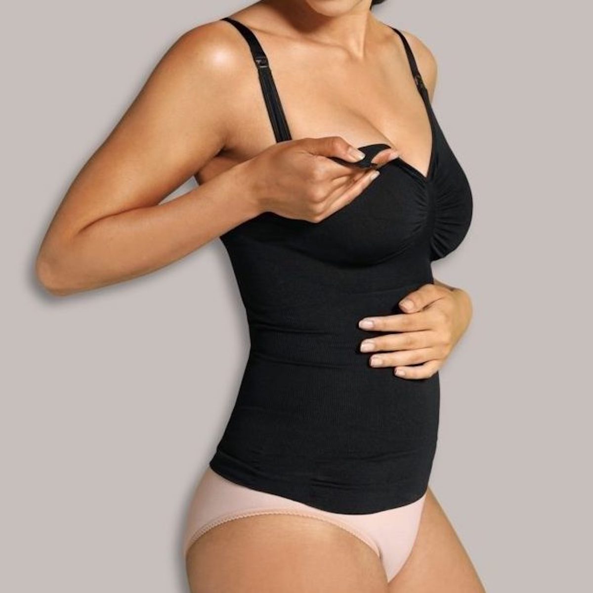 Top d'allaitement gainant XL Carriwell Noir