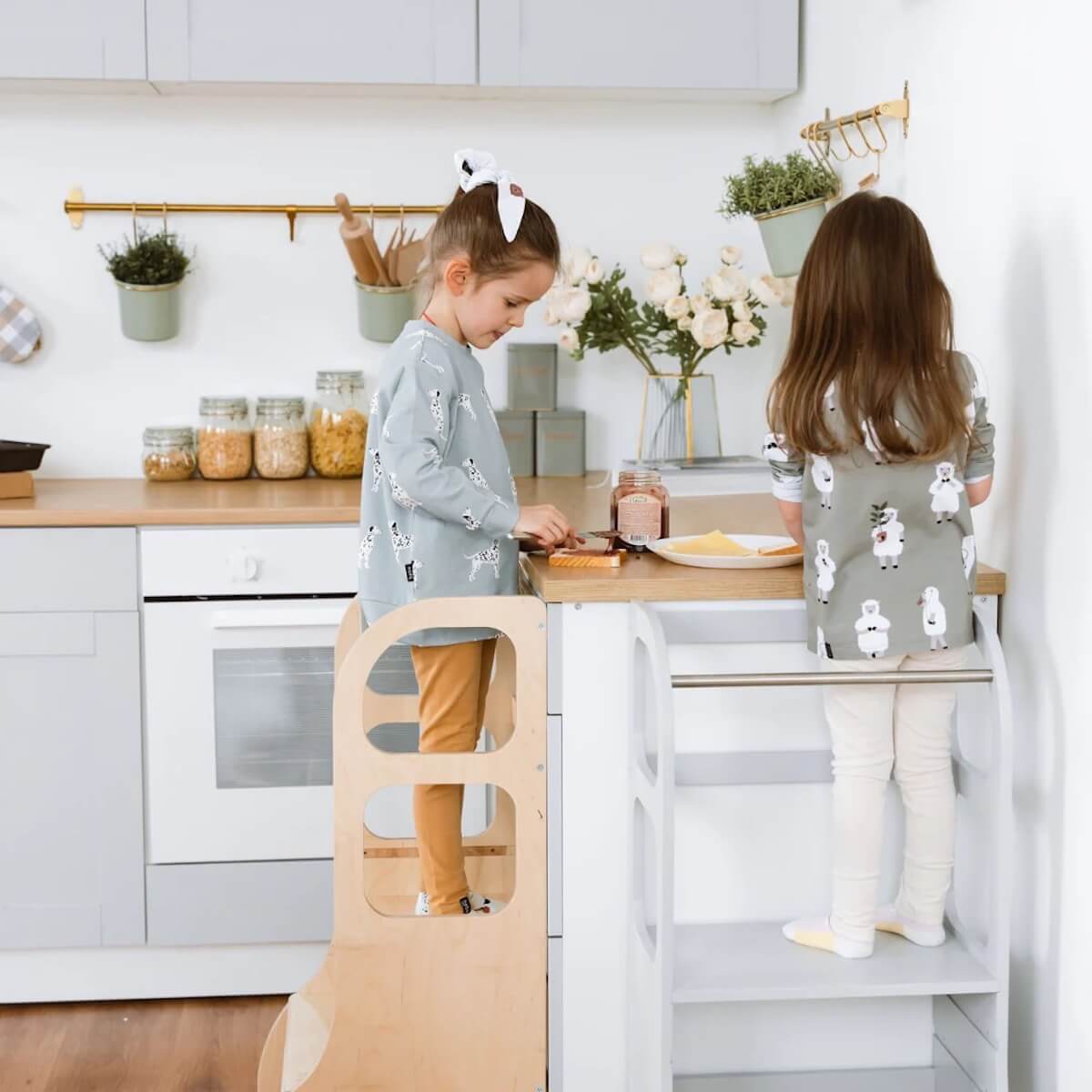 Tour apprentissage-ajustable STEP UP Ette Tete blanc
