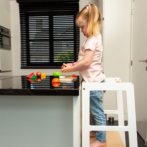 Tour D'Apprentissage Montessori Childhome Blanc Naturel