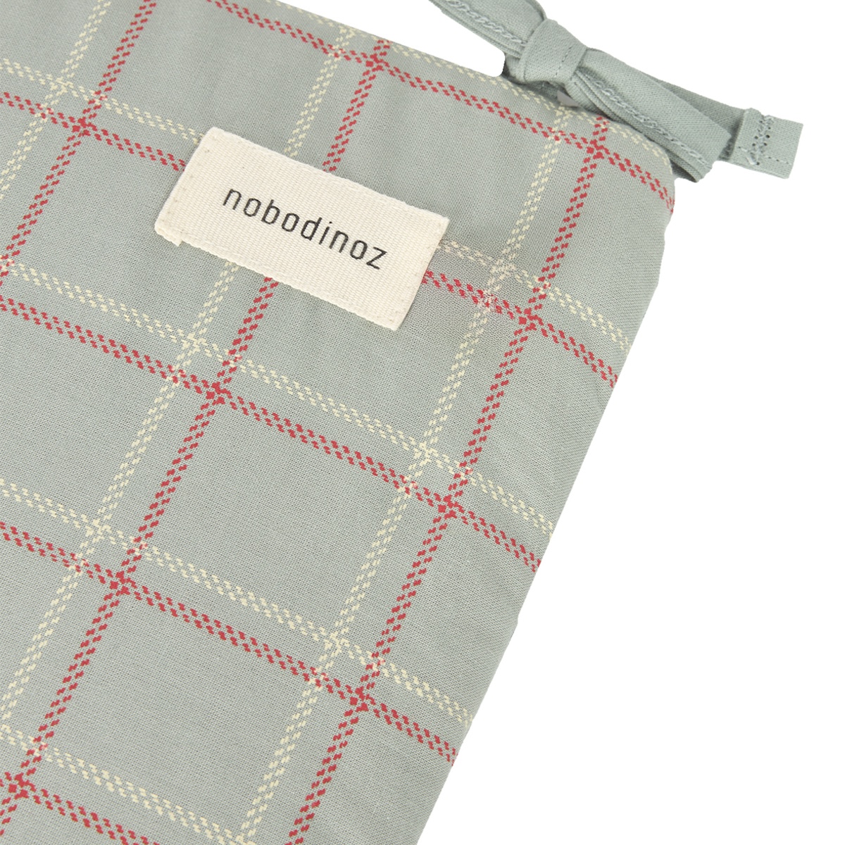 Tour de lit 32x207cm NEST STORIES Édition limitée Nobodinoz blue red checks