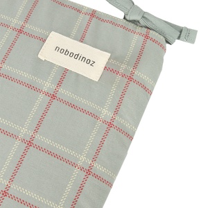 Tour de lit 32x207cm NEST STORIES Édition limitée Nobodinoz blue red checks