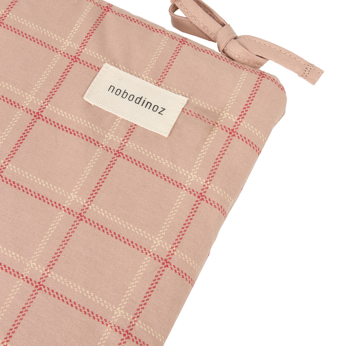 Tour de lit 32x207cm NEST STORIES Édition limitée Nobodinoz pink red checks
