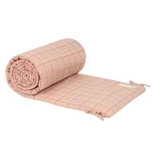 Tour de lit 32x207cm NEST STORIES Édition limitée Nobodinoz pink red checks