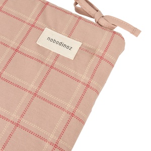 Tour de lit 32x207cm NEST STORIES Édition limitée Nobodinoz pink red checks