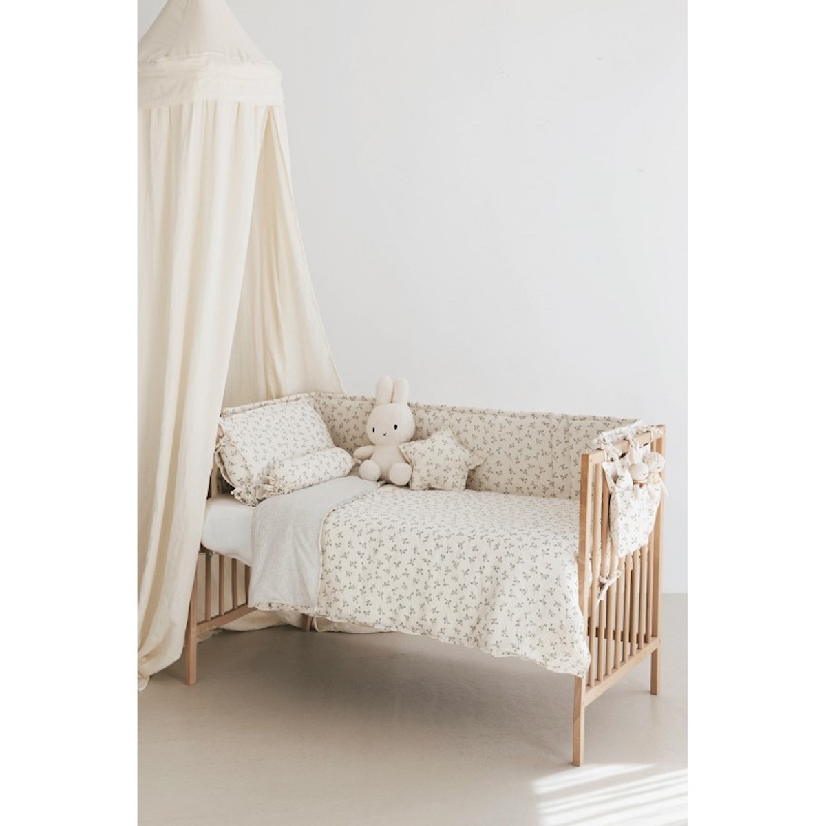 Tour de lit LITTLE CLOUD Babyshower olive bloom