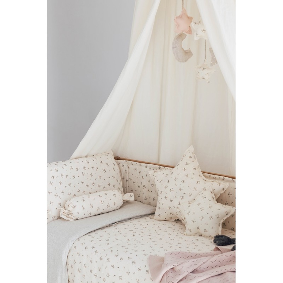 Tour de lit LITTLE CLOUD Babyshower roseberry