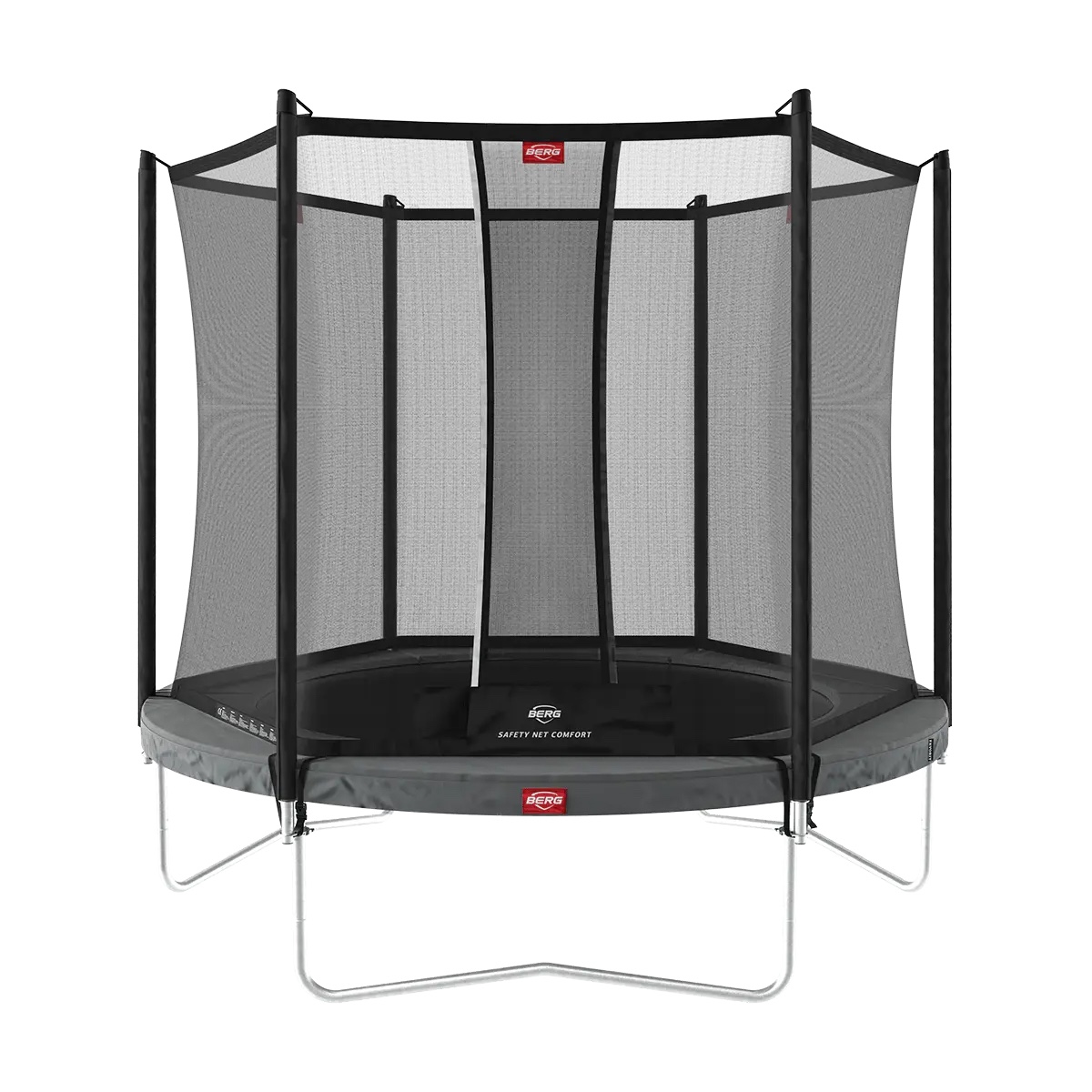 Trampoline 200cm Regular FAVORIT + Safety Net Comfort Berg grey
