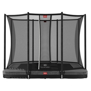 Trampoline 280cm In Ground ULTIM FAVORIT + Safety Net Comfort Berg grey