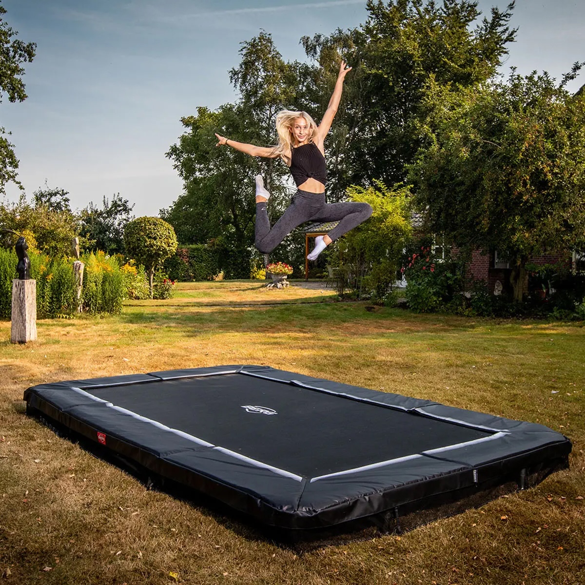 Trampoline 280cm InGround SPORTS ULTIM FAVORIT Berg grey