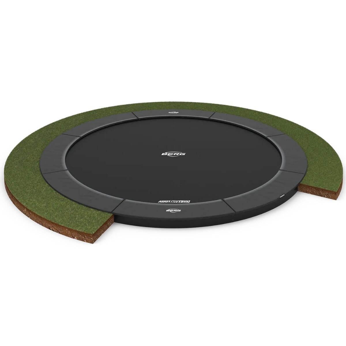 Trampoline 330cm FlatGround SPORTS CHAMPION Berg grey