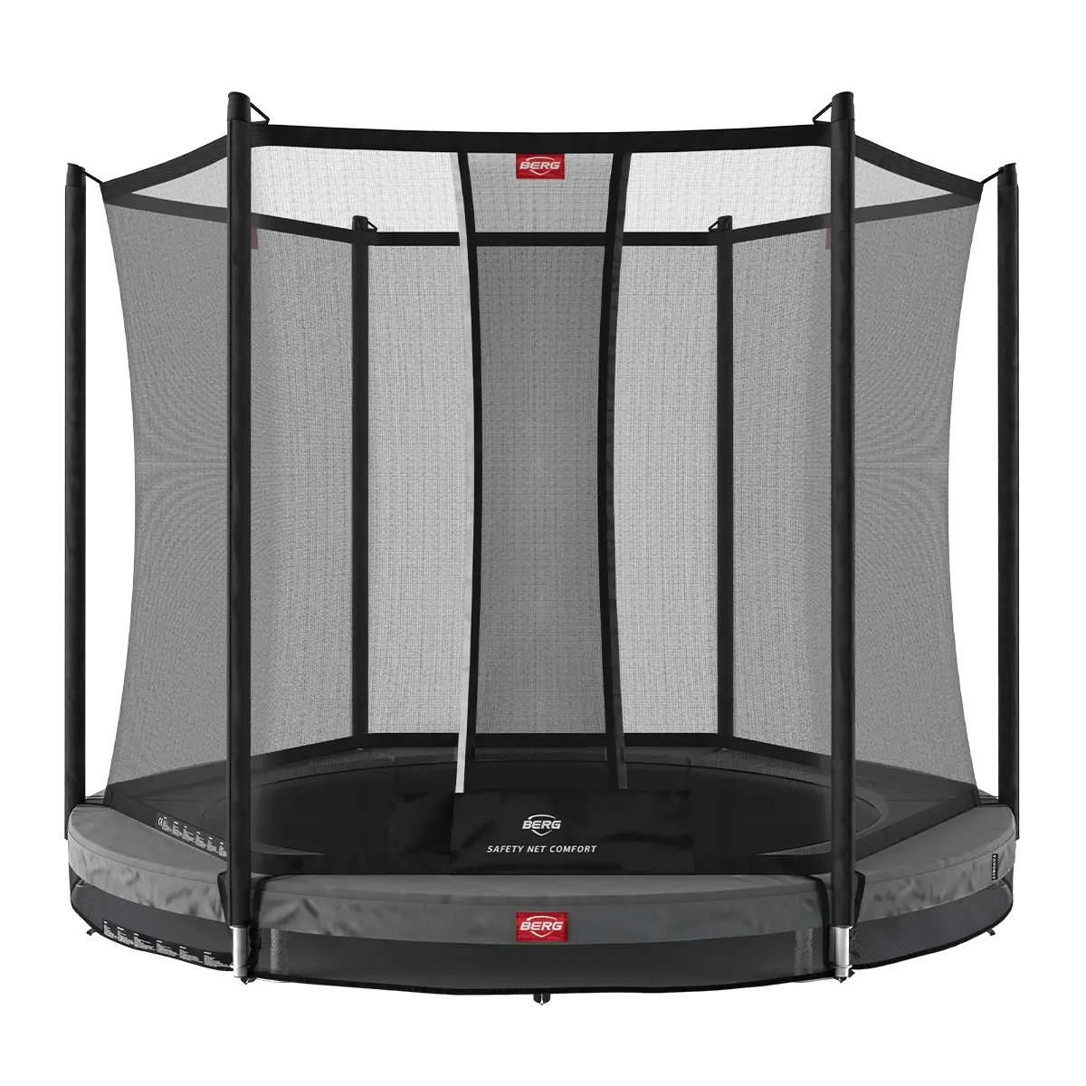 Trampoline 330cm InGround FAVORIT + Safety Net Comfort Berg grey