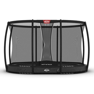 Trampoline 350cm InGround GRAND CHAMPION + Safety Net Deluxe Berg grey