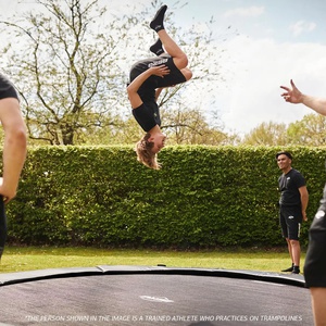 Trampoline 380cm FlatGround SPORTS CHAMPION Berg grey