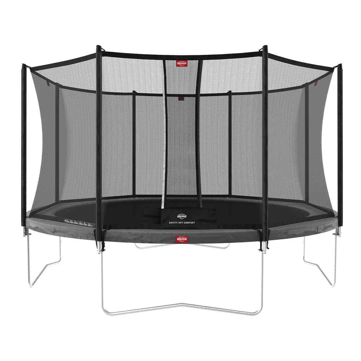 Trampoline 380cm Regular FAVORIT + Safety Net Comfort Berg grey