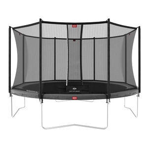 Trampoline 380cm Regular FAVORIT + Safety Net Comfort Berg grey