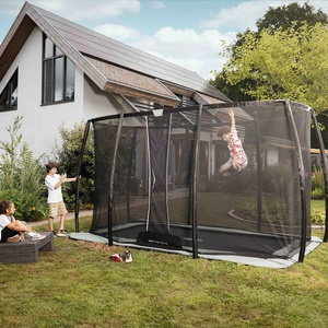 Trampoline 410cm FlatGround ULTIM CHAMPION ECO + Safety Net Deluxe XL Berg