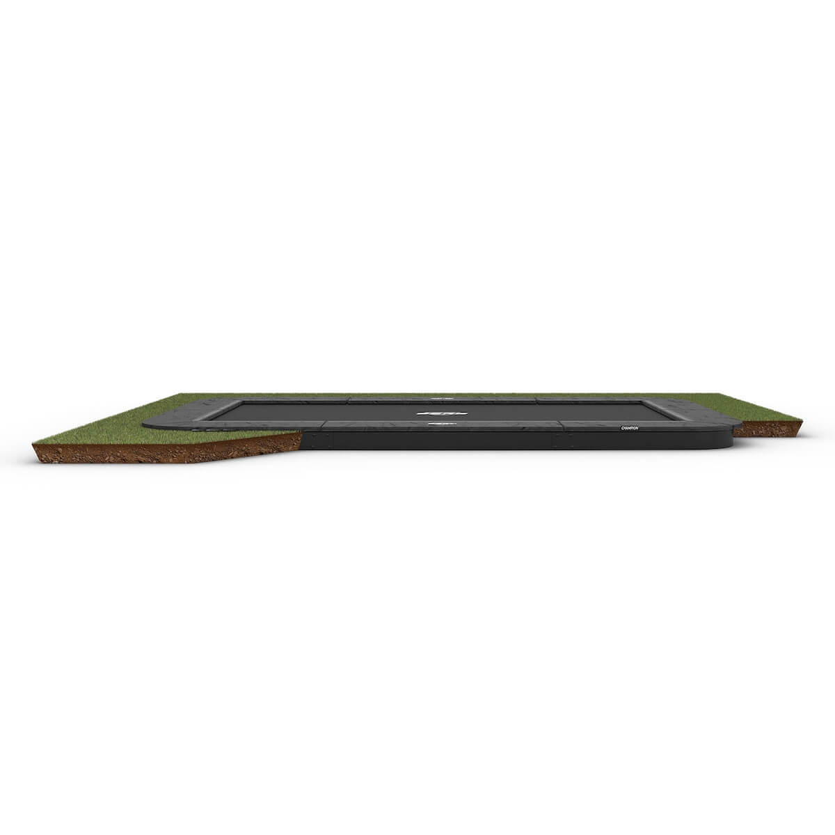 Trampoline 410cm ULTIM CHAMPION FlatGround Berg Grey