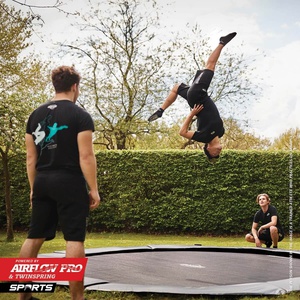 Trampoline 430cm CHAMPION FlatGround Berg Grey