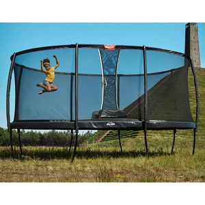 Trampoline 470cm GRAND CHAMPION Regular Berg grey + Safety net deluxe