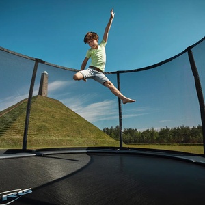 Trampoline 470cm GRAND CHAMPION Regular Berg grey + Safety net deluxe