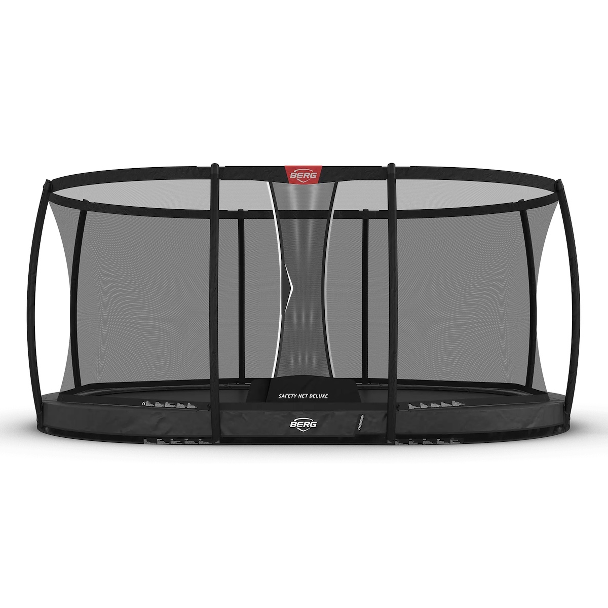Trampoline 470cm InGround GRAND CHAMPION + Safety Net Deluxe Berg grey