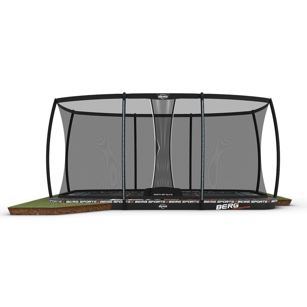 Trampoline 500cm FlatGround SPORTS FlatGround + Safety Net XL Berg