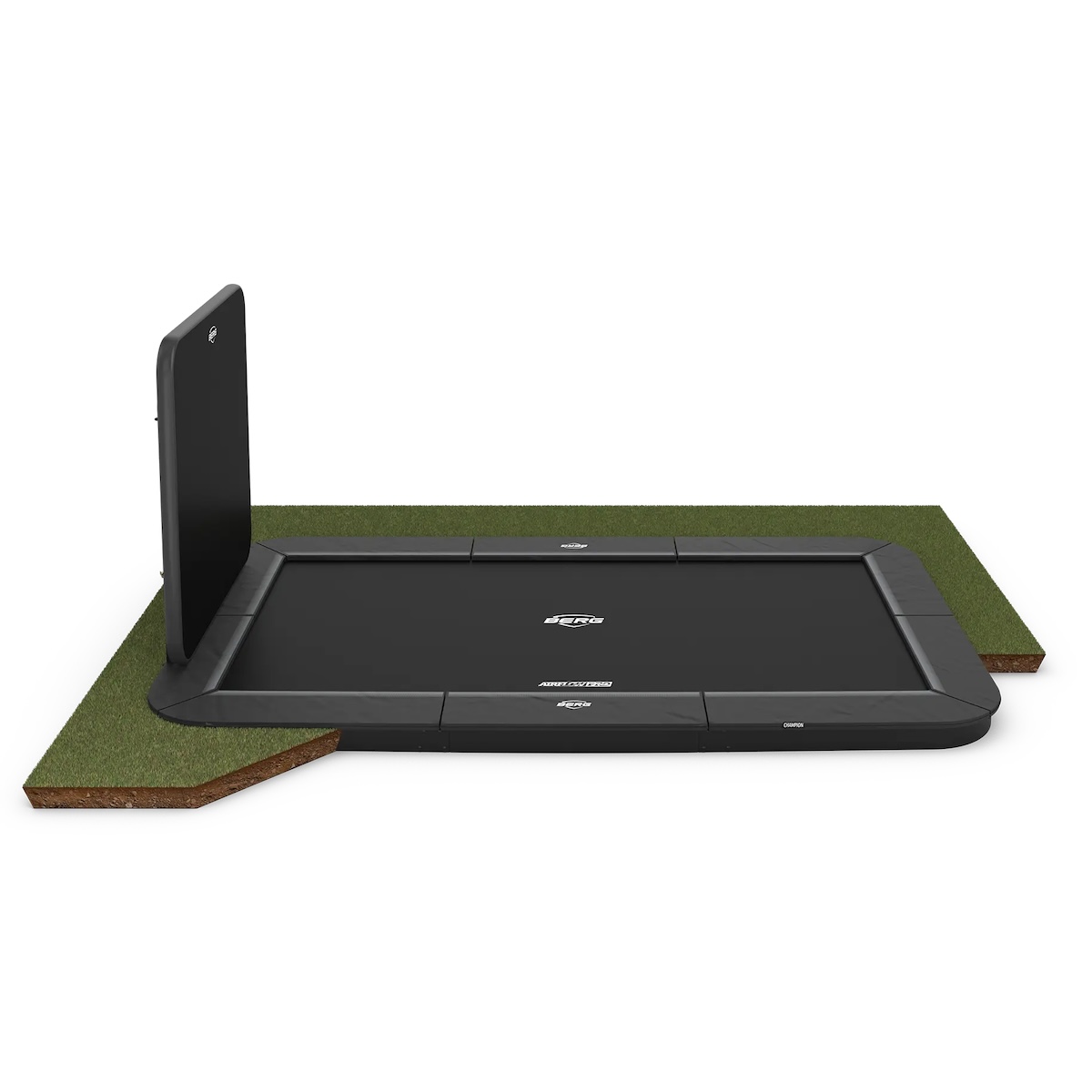 Trampoline 500cm FlatGround SPORTS ULTIM CHAMPION + AeroWall Berg grey
