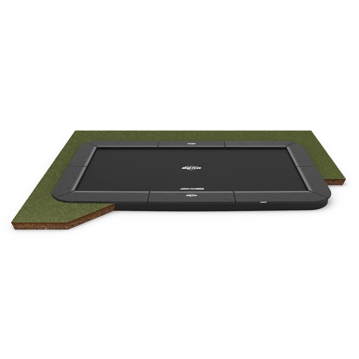 Trampoline 500cm FlatGround SPORTS ULTIM CHAMPION Berg grey