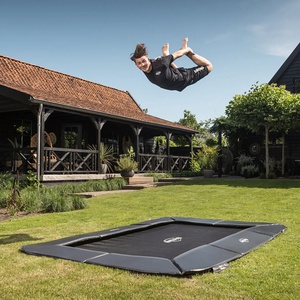 Trampoline 500cm FlatGround SPORTS ULTIM CHAMPION Berg grey