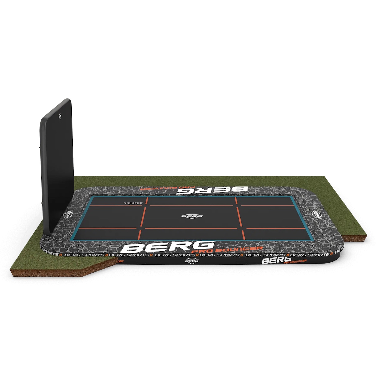 Trampoline 500cm FlatGround SPORTS ULTIM PRO BOUNCER + AeroWall Berg