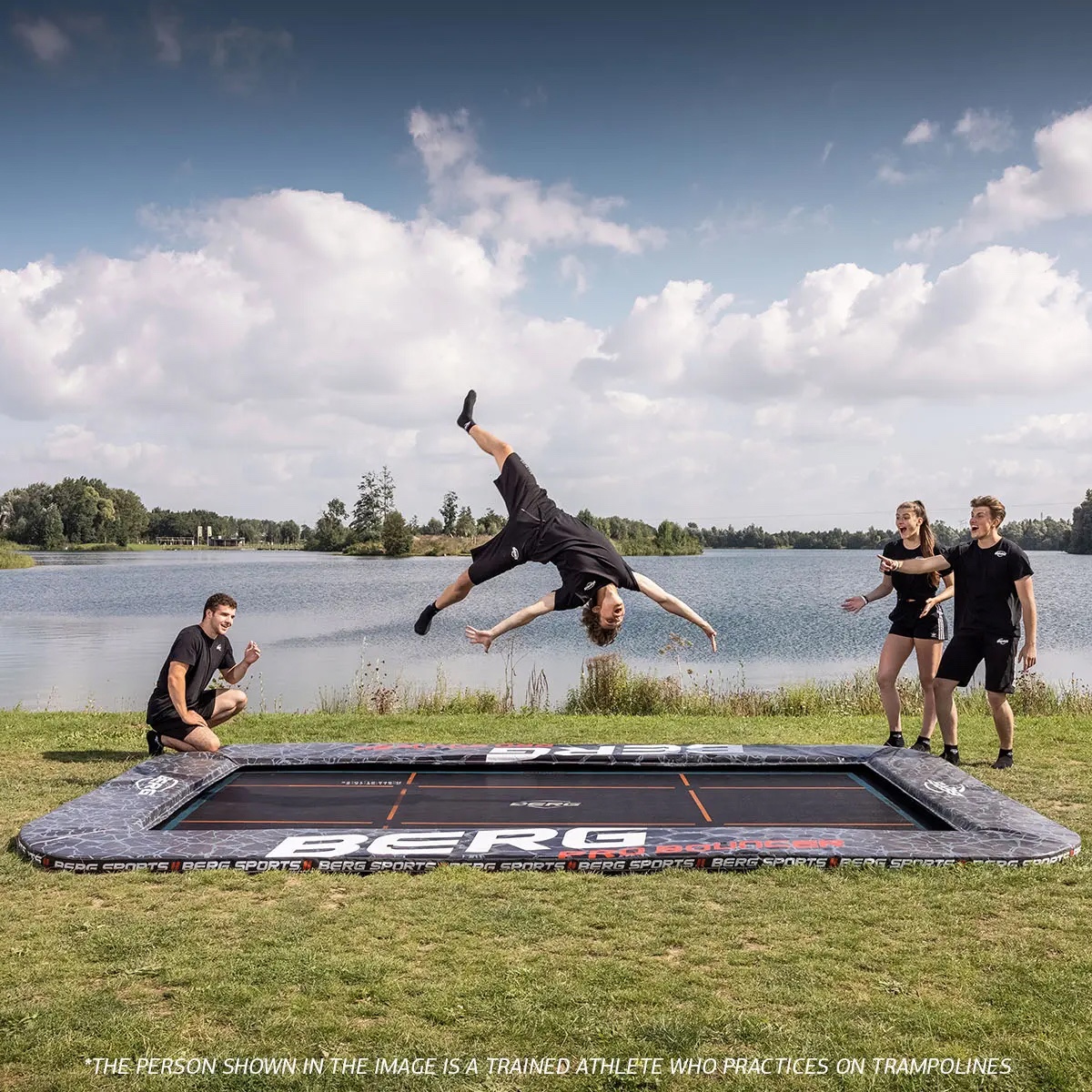 Trampoline 500cm FlatGround SPORTS ULTIM PRO BOUNCER Berg