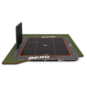 Trampoline 500x500cm FlatGround SPORTS ULTIM PRO BOUNCER + AeroWall Berg