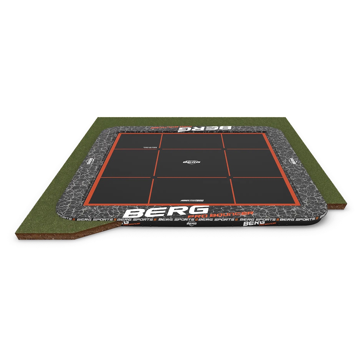 Trampoline 500x500cm FlatGround SPORTS ULTIM PRO BOUNCER Berg
