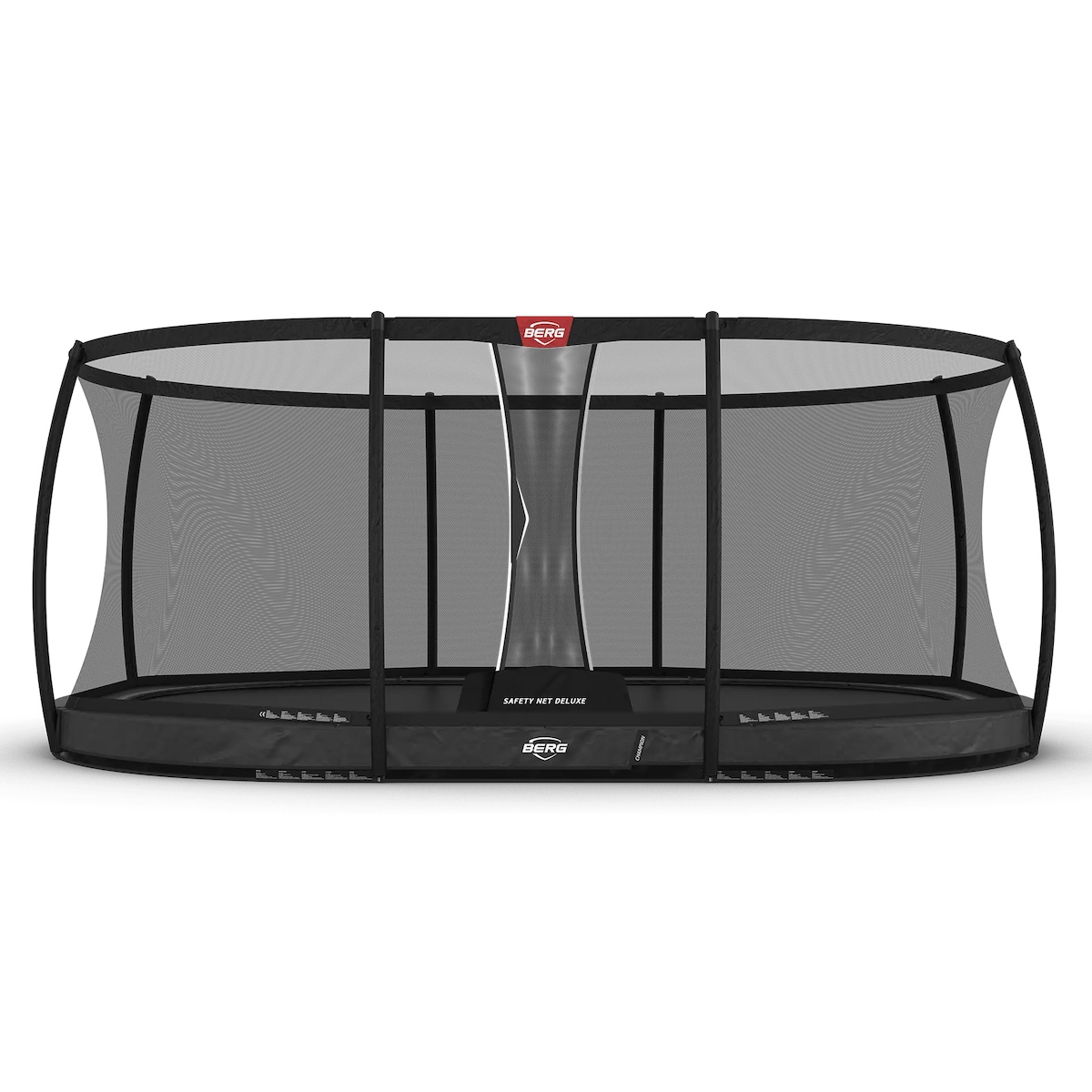 Trampoline 520cm InGround GRAND CHAMPION + Safety Net Deluxe Berg grey