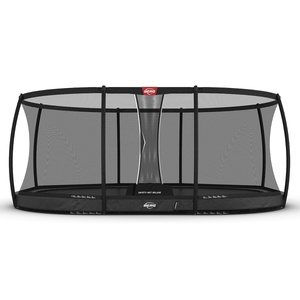 Trampoline 520cm InGround GRAND CHAMPION + Safety Net Deluxe Berg grey