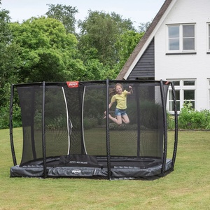 Trampoline 520cm InGround GRAND CHAMPION + Safety Net Deluxe XL Berg grey