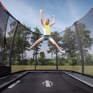 Trampoline 520cm InGround GRAND CHAMPION + Safety Net Deluxe XL Berg grey