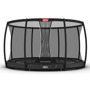 Trampoline InGround 380cm CHAMPION + Safety Net Deluxe Berg grey