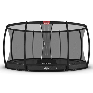 Trampoline InGround 430cm CHAMPION + Safety Net Deluxe Berg grey