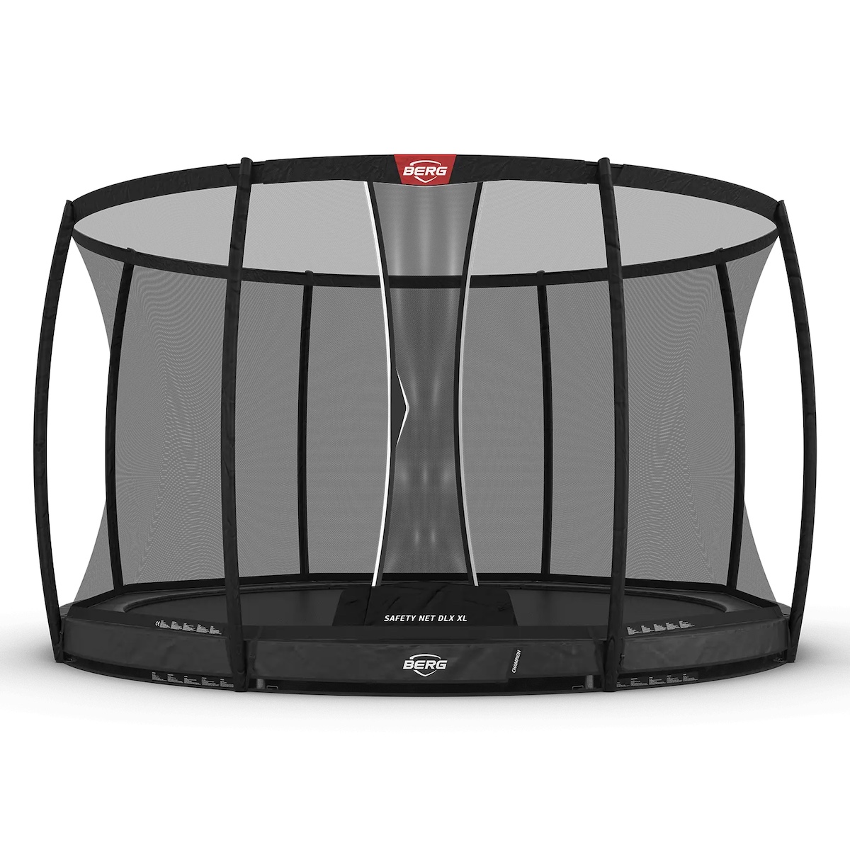 Trampoline InGround 430cm CHAMPION + Safety Net Deluxe XL Berg grey