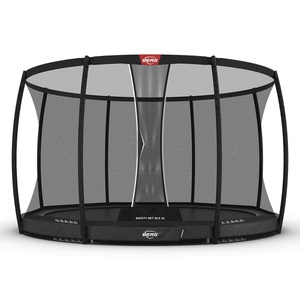 Trampoline InGround 430cm CHAMPION + Safety Net Deluxe XL Berg grey