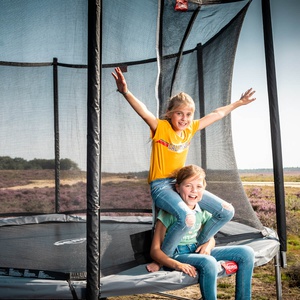 Trampoline Regular 270cm FAVORIT + Safety Net Comfort Berg Grey